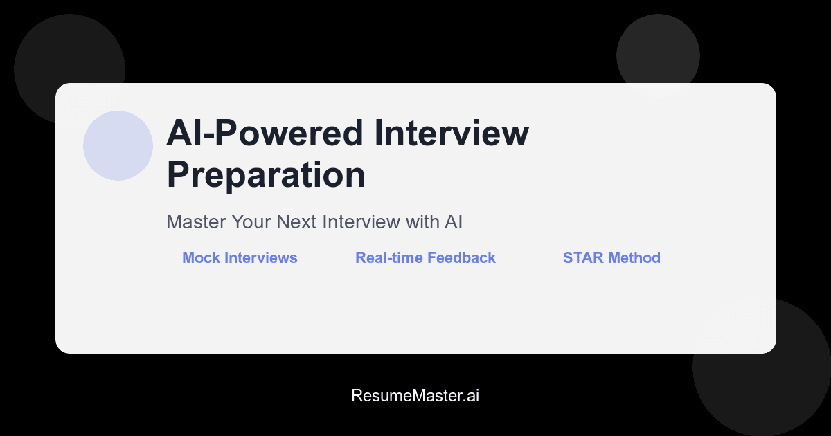AI-Powered Interview Preparation: Master Your Next Interview