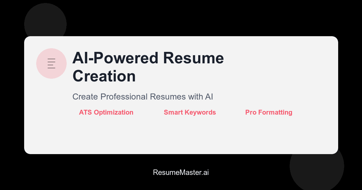 The Ultimate Guide to AI-Powered Resume Creation
